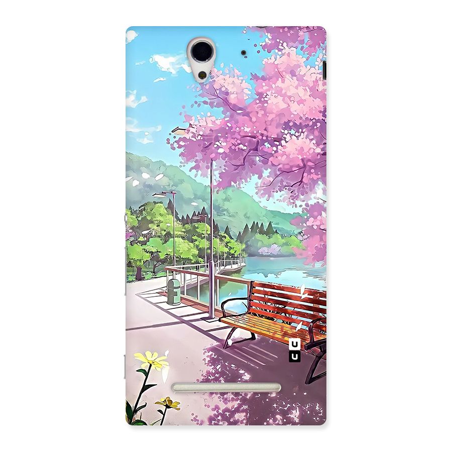 Beautiful Cherry Blossom Landscape Back Case for Xperia C3