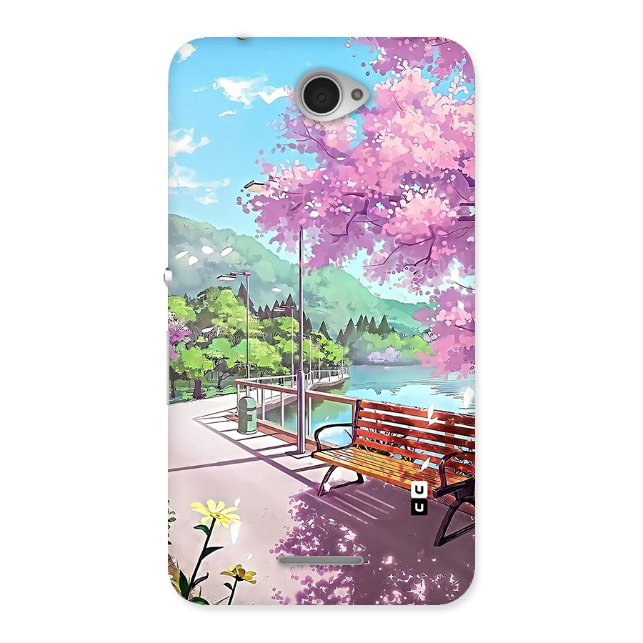 Beautiful Cherry Blossom Landscape Back Case for Xperia E4