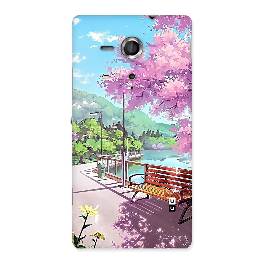 Beautiful Cherry Blossom Landscape Back Case for Xperia Sp
