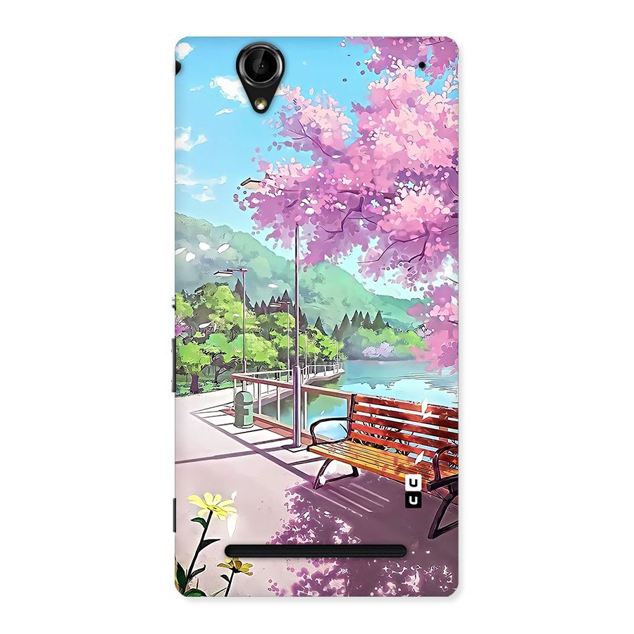 Beautiful Cherry Blossom Landscape Back Case for Xperia T2