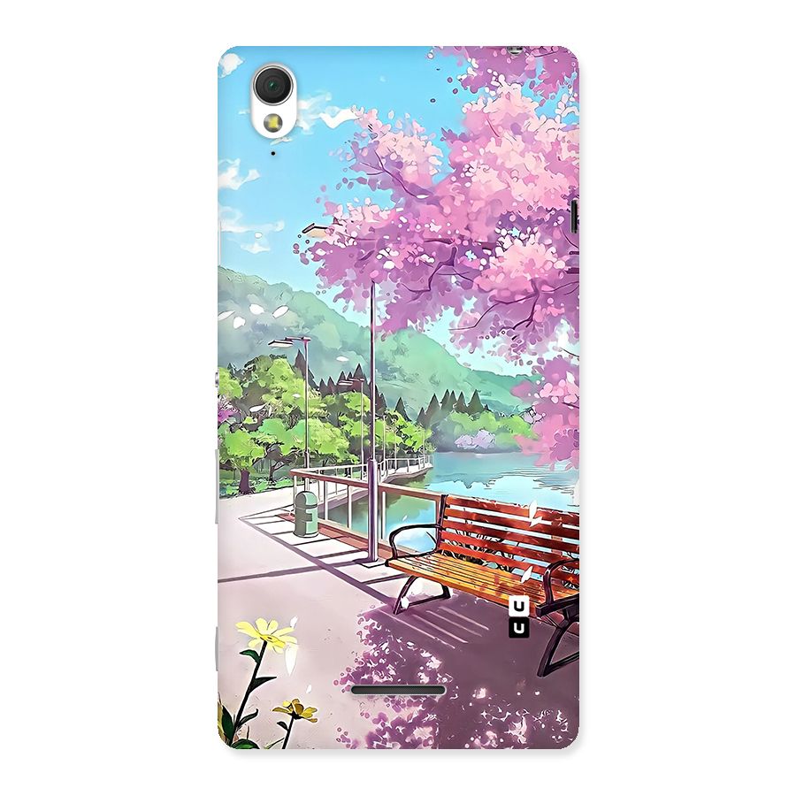 Beautiful Cherry Blossom Landscape Back Case for Xperia T3