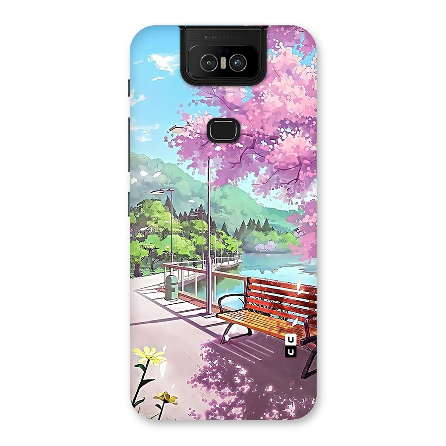 Beautiful Cherry Blossom Landscape Back Case for Zenfone 6z