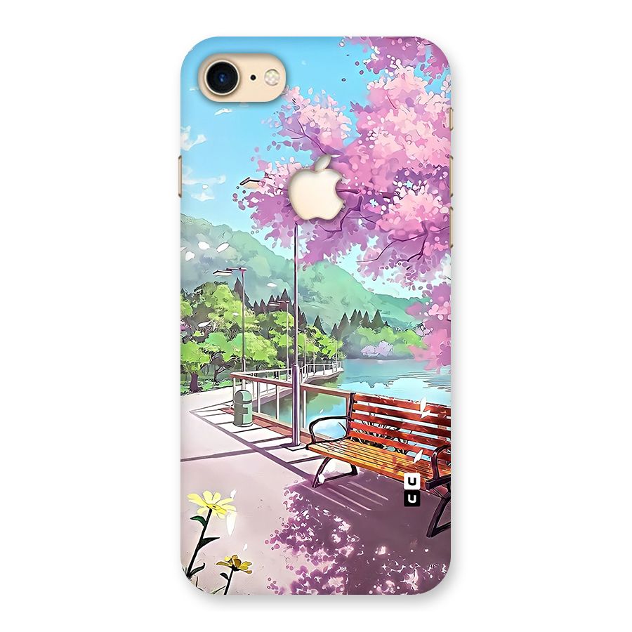 Beautiful Cherry Blossom Landscape Back Case for iPhone 7 Apple Cut