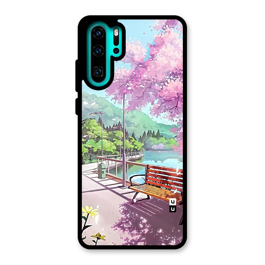 Beautiful Cherry Blossom Landscape Glass Back Case for Huawei P30 Pro