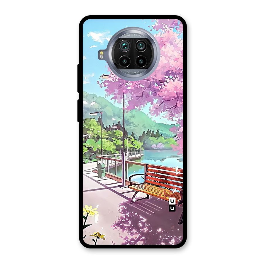 Beautiful Cherry Blossom Landscape Glass Back Case for Mi 10i