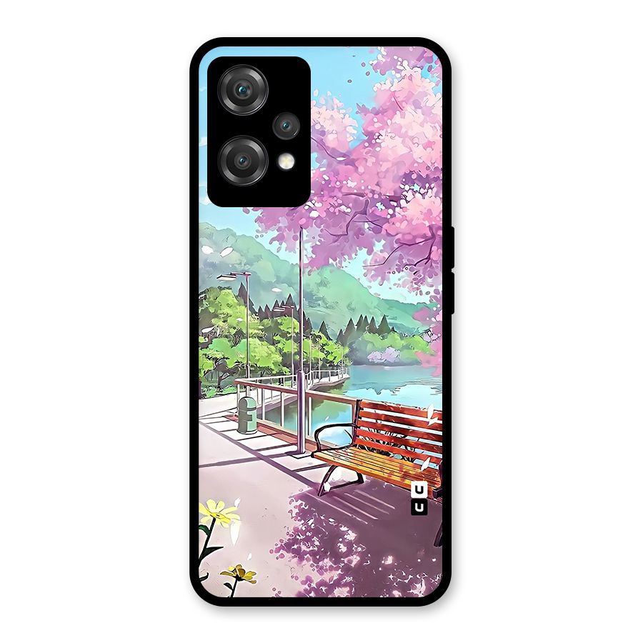 Beautiful Cherry Blossom Landscape Glass Back Case for OnePlus Nord CE 2 Lite 5G
