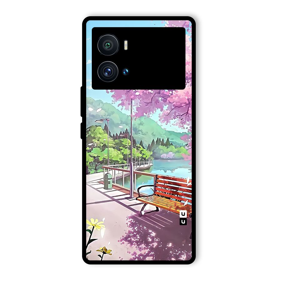 Beautiful Cherry Blossom Landscape Glass Back Case for Vivo iQOO 9 Pro