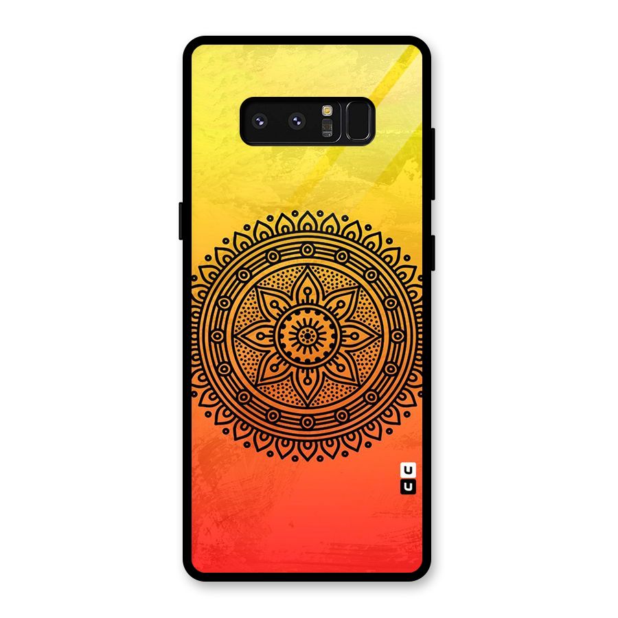 Beautiful Circle Art Glass Back Case for Galaxy Note 8