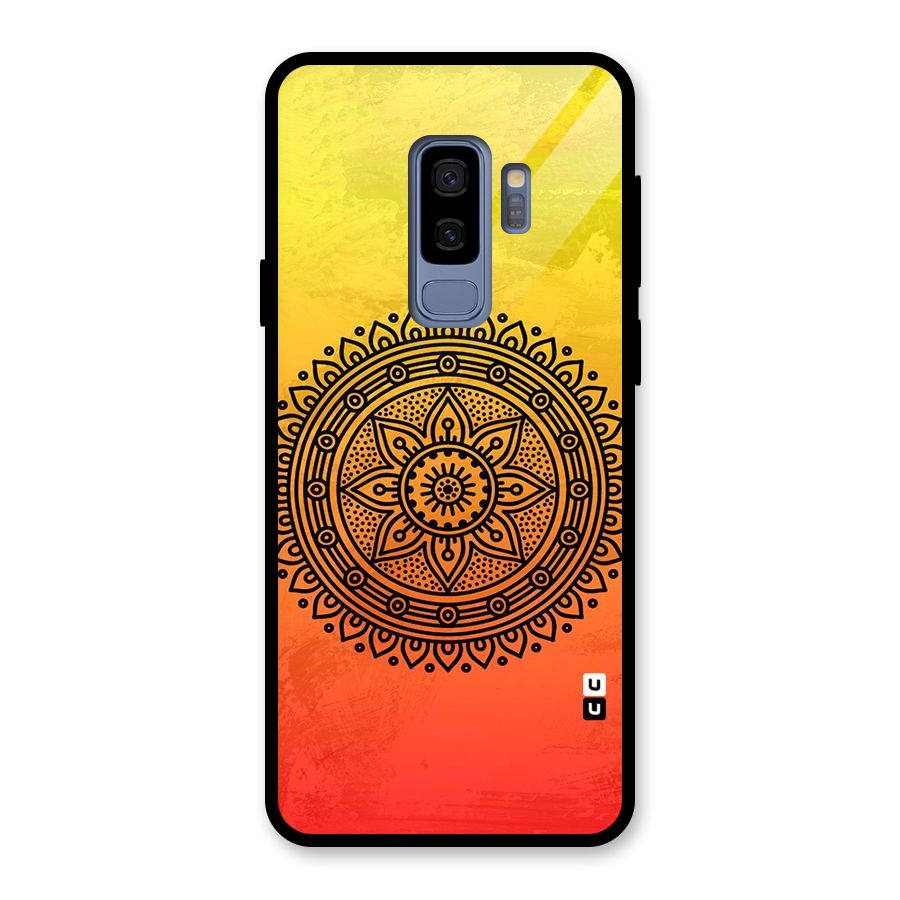 Beautiful Circle Art Glass Back Case for Galaxy S9 Plus