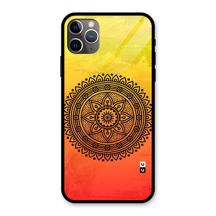 Beautiful Circle Art Glass Back Case for iPhone 11 Pro Max