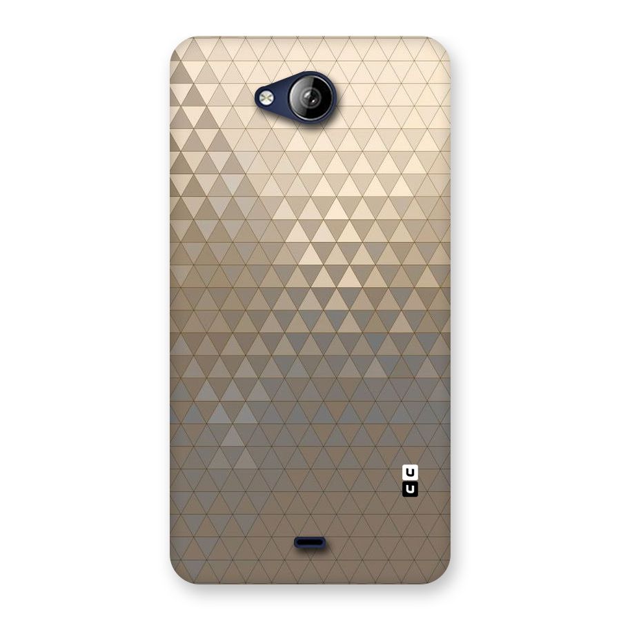 Beautiful Golden Pattern Back Case for Canvas Play Q355