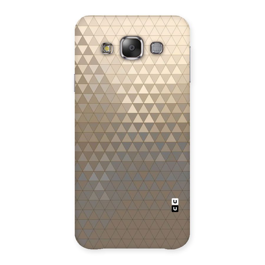 Beautiful Golden Pattern Back Case for Galaxy E7
