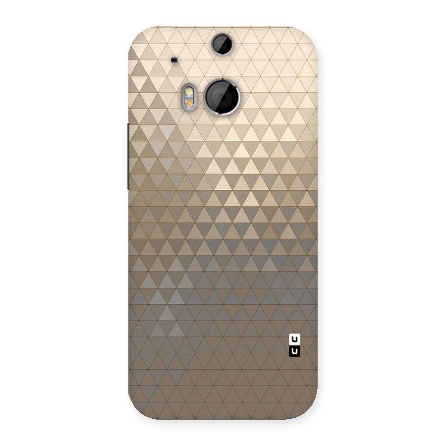 Beautiful Golden Pattern Back Case for HTC One M8
