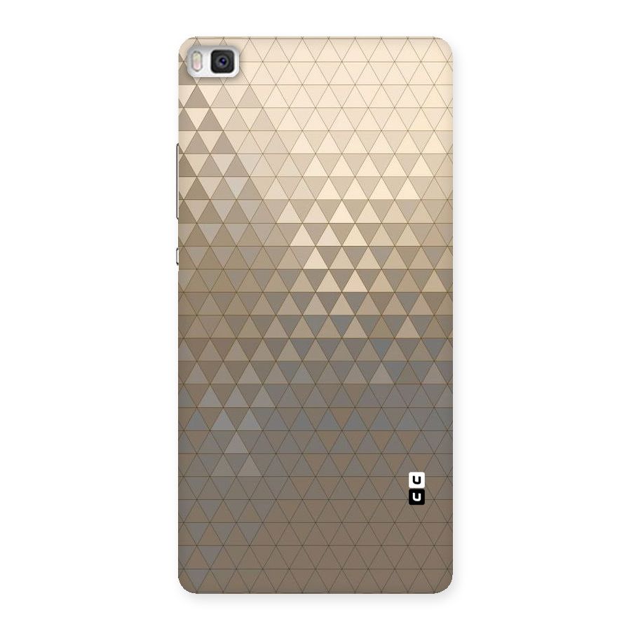 Beautiful Golden Pattern Back Case for Huawei P8