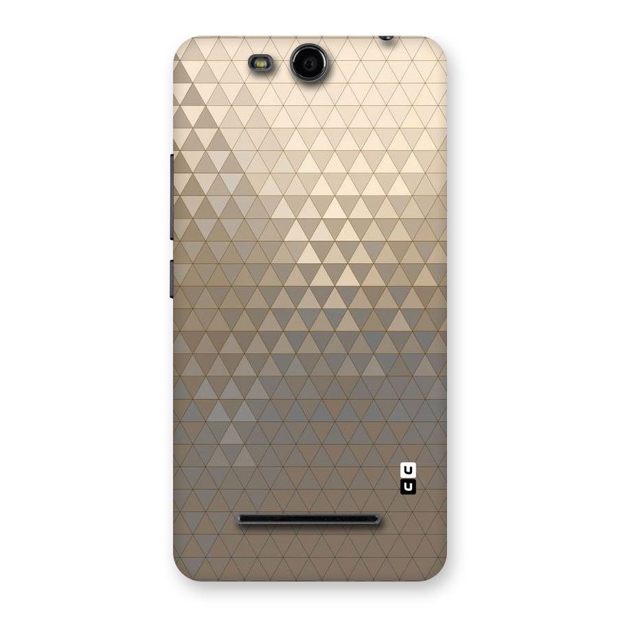 Beautiful Golden Pattern Back Case for Micromax Canvas Juice 3 Q392