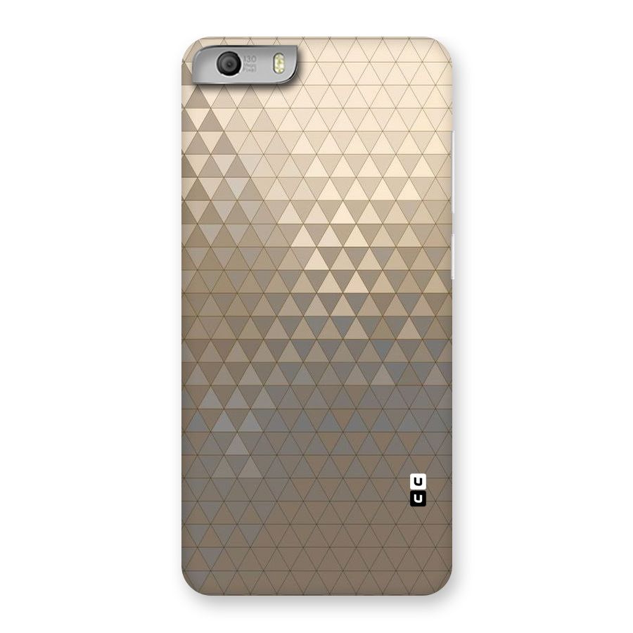 Beautiful Golden Pattern Back Case for Micromax Canvas Knight 2