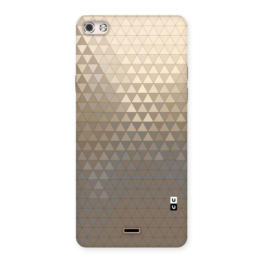 Beautiful Golden Pattern Back Case for Micromax Canvas Silver 5