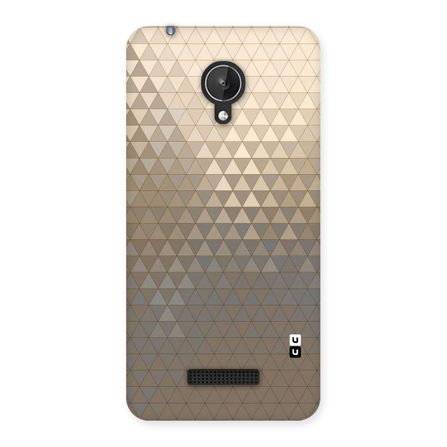 Beautiful Golden Pattern Back Case for Micromax Canvas Spark Q380