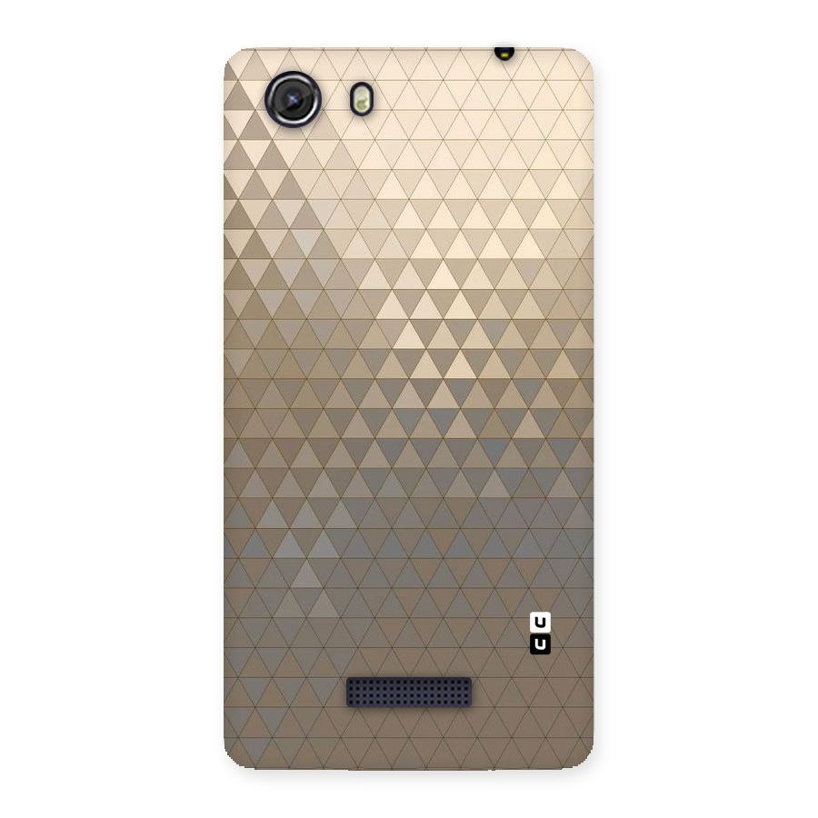 Beautiful Golden Pattern Back Case for Micromax Unite 3