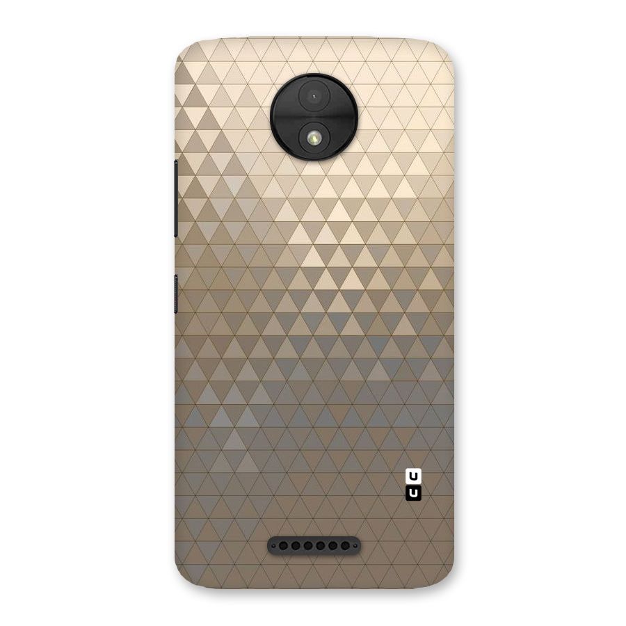 Beautiful Golden Pattern Back Case for Moto C