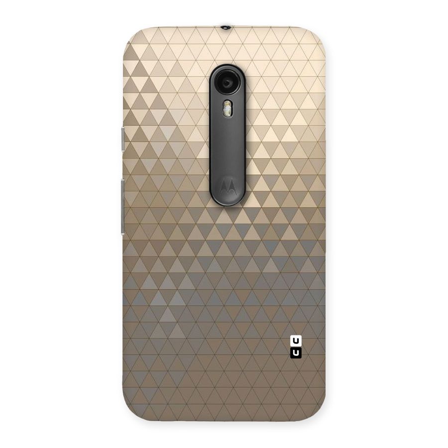 Beautiful Golden Pattern Back Case for Moto G Turbo