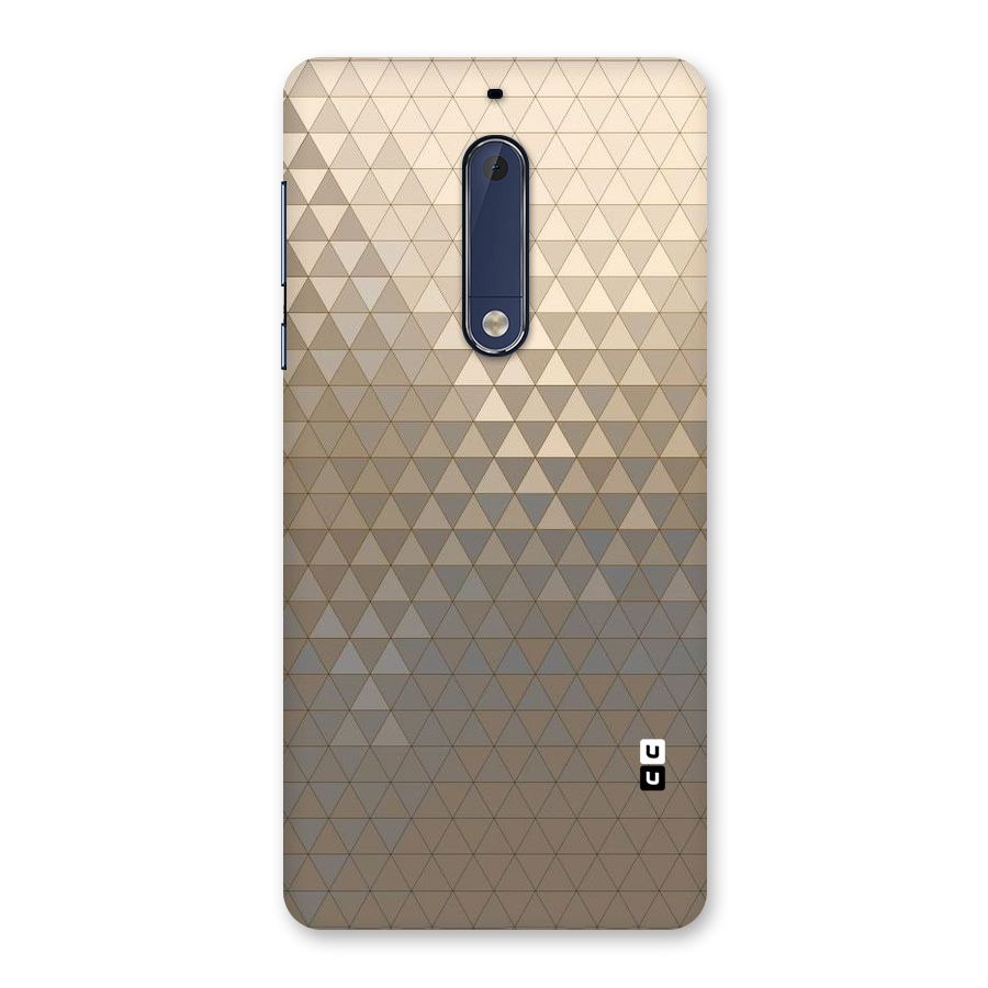 Beautiful Golden Pattern Back Case for Nokia 5