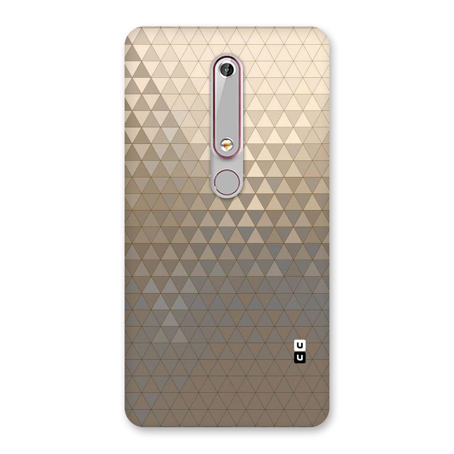 Beautiful Golden Pattern Back Case for Nokia 6.1