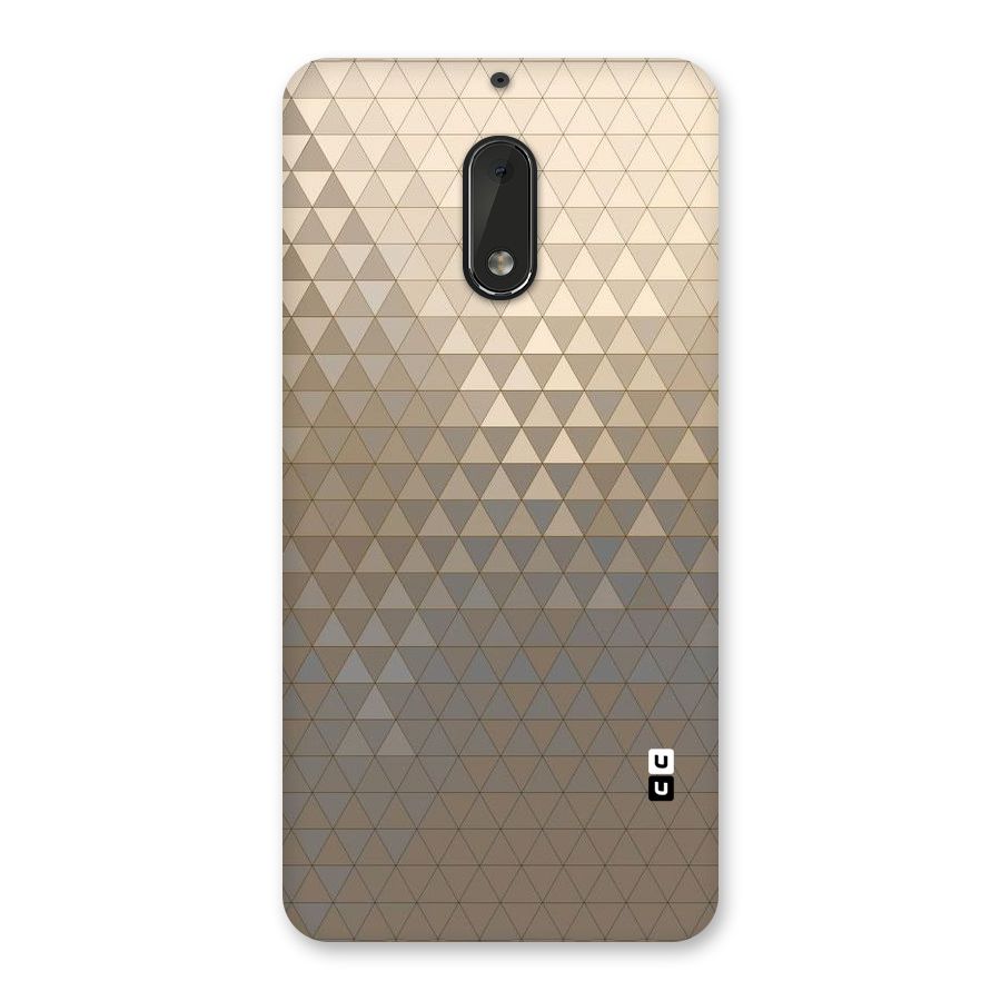 Beautiful Golden Pattern Back Case for Nokia 6