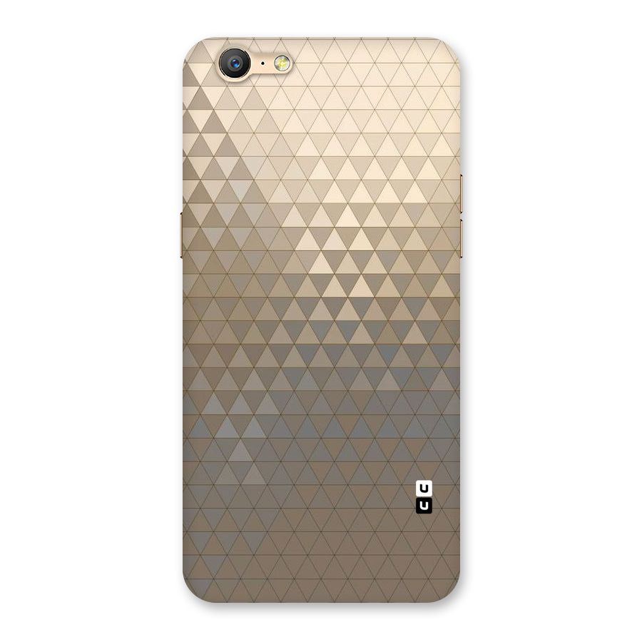 Beautiful Golden Pattern Back Case for Oppo A39