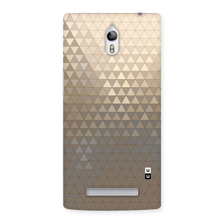 Beautiful Golden Pattern Back Case for Oppo Find 7