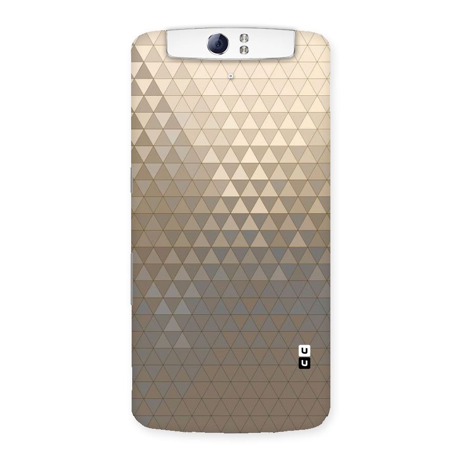 Beautiful Golden Pattern Back Case for Oppo N1