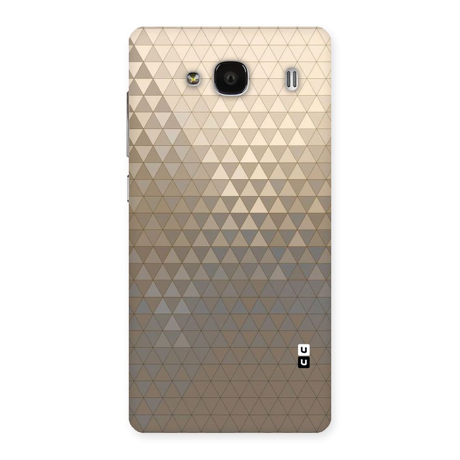 Beautiful Golden Pattern Back Case for Redmi 2