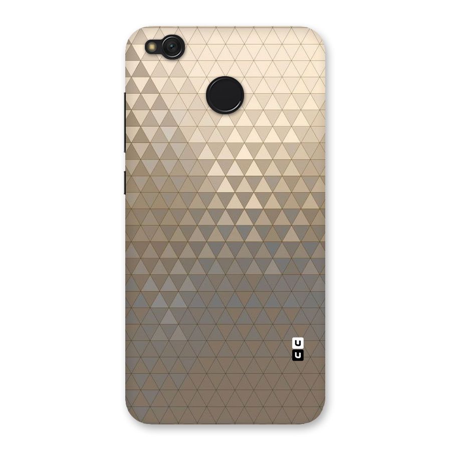 Beautiful Golden Pattern Back Case for Redmi 4