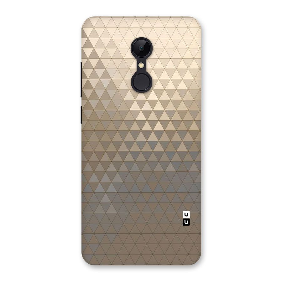 Beautiful Golden Pattern Back Case for Redmi 5