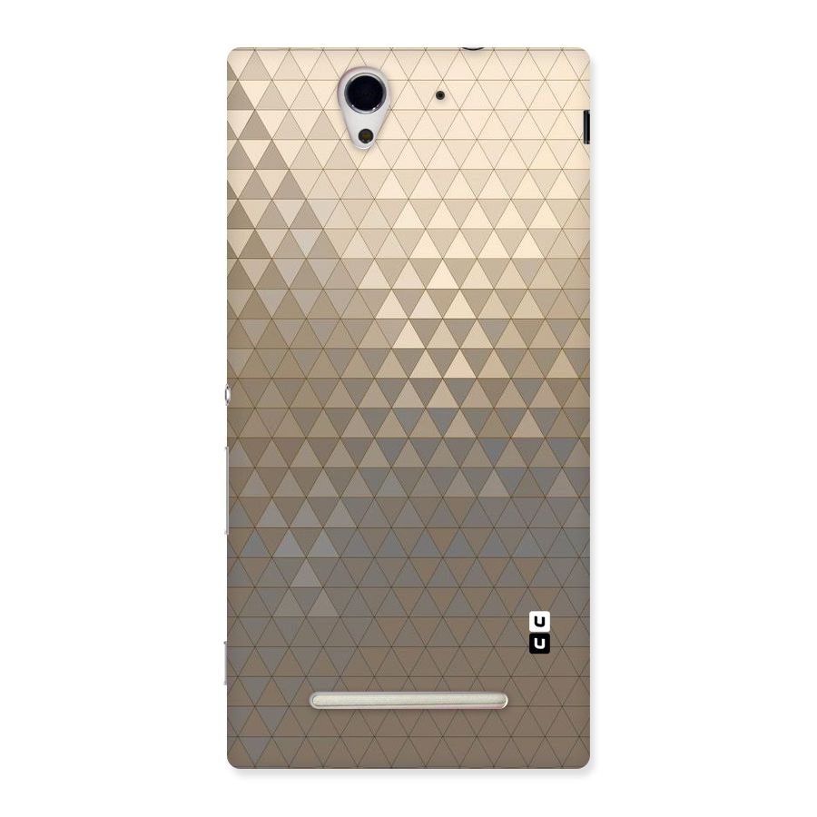 Beautiful Golden Pattern Back Case for Sony Xperia C3