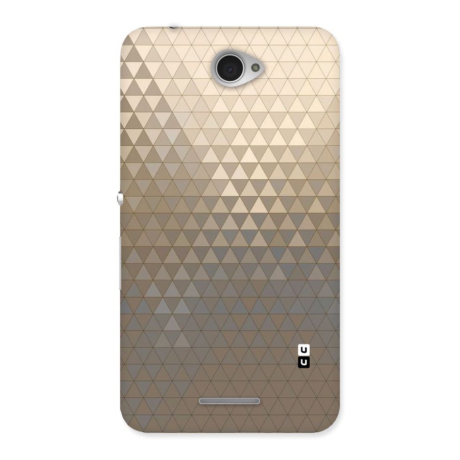 Beautiful Golden Pattern Back Case for Sony Xperia E4