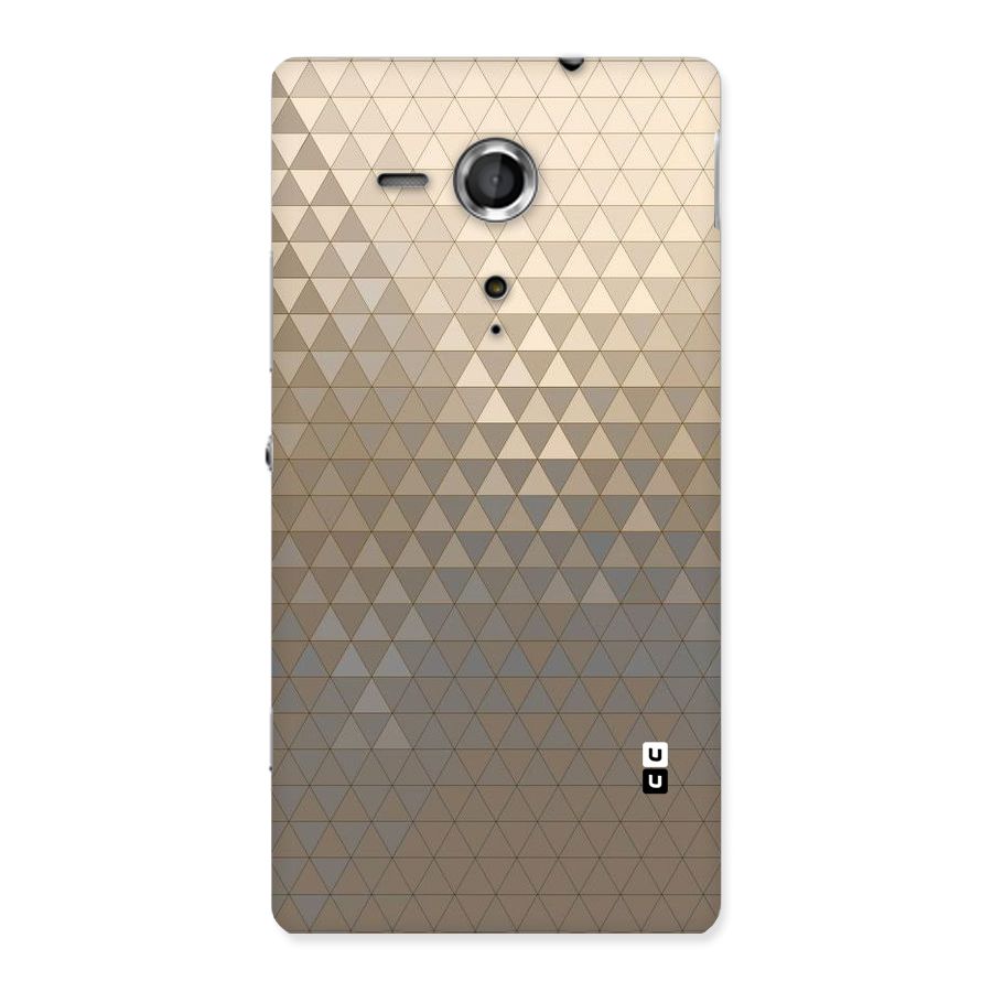 Beautiful Golden Pattern Back Case for Sony Xperia SP