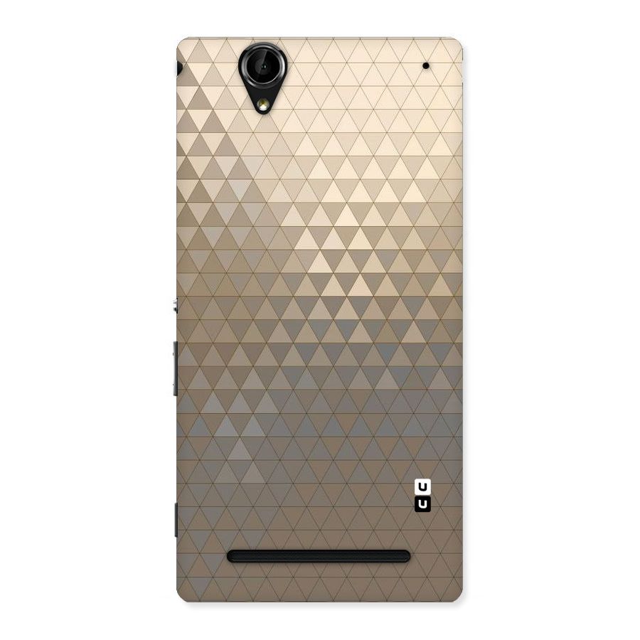 Beautiful Golden Pattern Back Case for Sony Xperia T2