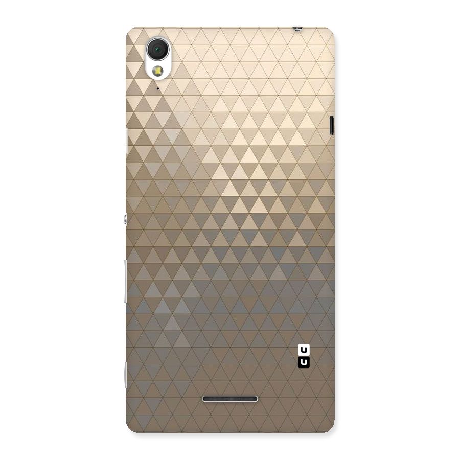 Beautiful Golden Pattern Back Case for Sony Xperia T3