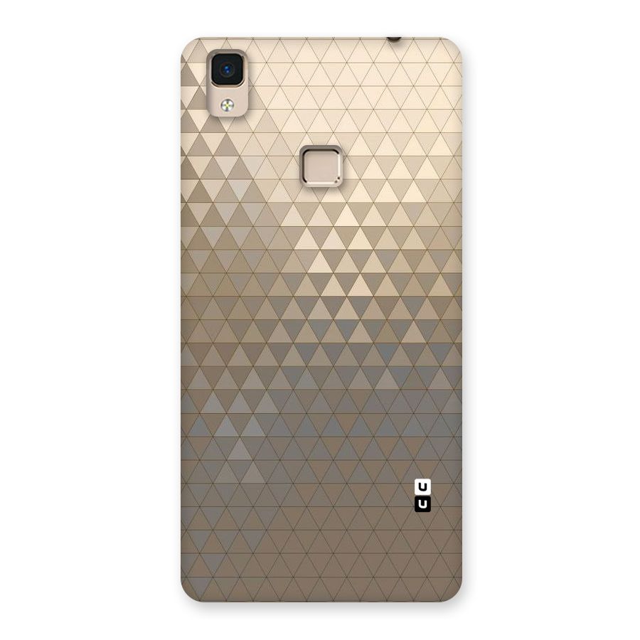 Beautiful Golden Pattern Back Case for V3 Max