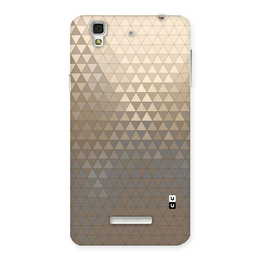 Beautiful Golden Pattern Back Case for Yu Yureka