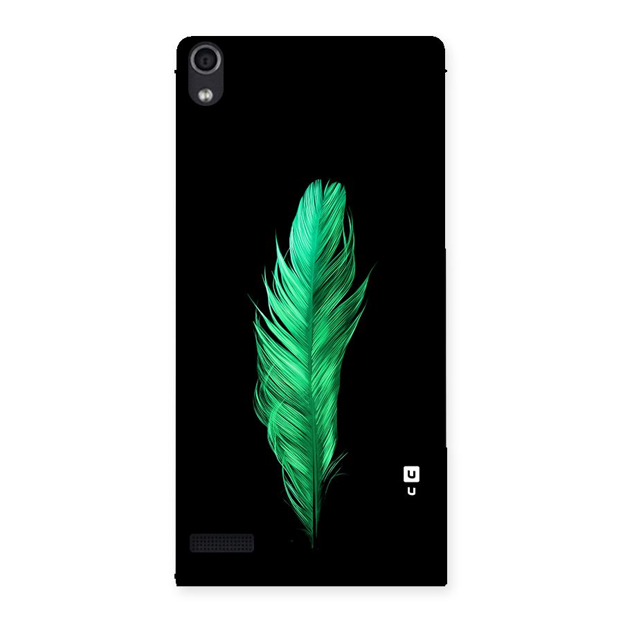 Beautiful Green Feather Back Case for Ascend P6