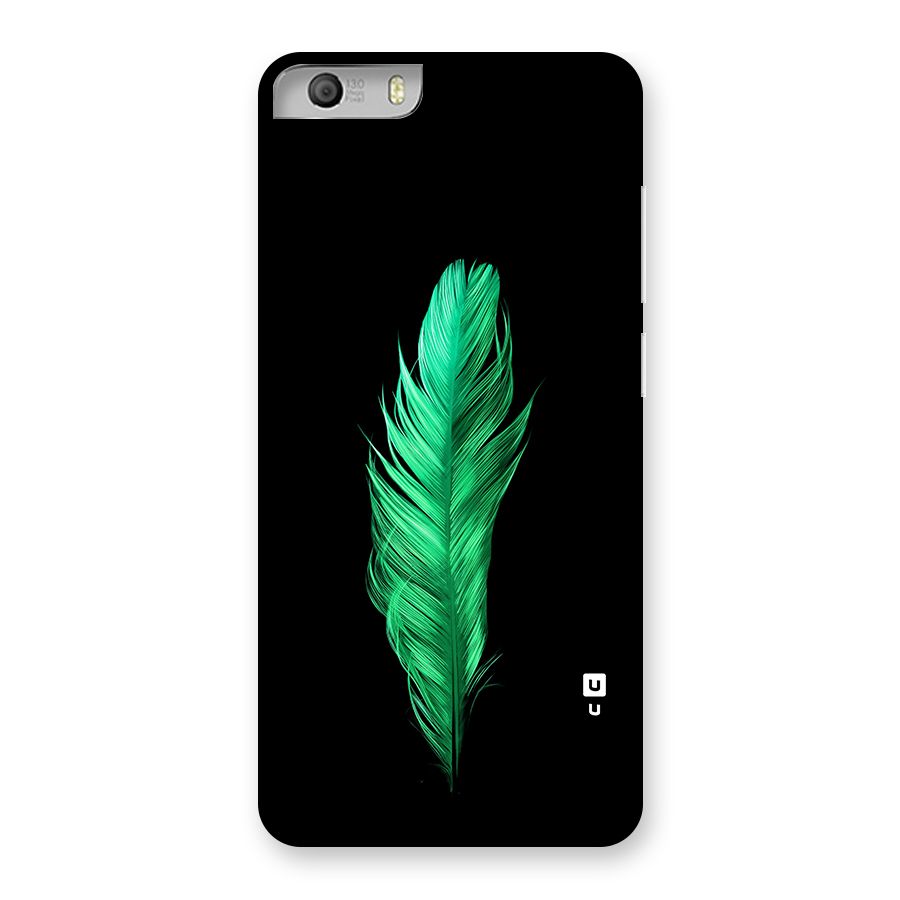 Beautiful Green Feather Back Case for Canvas Knight 2