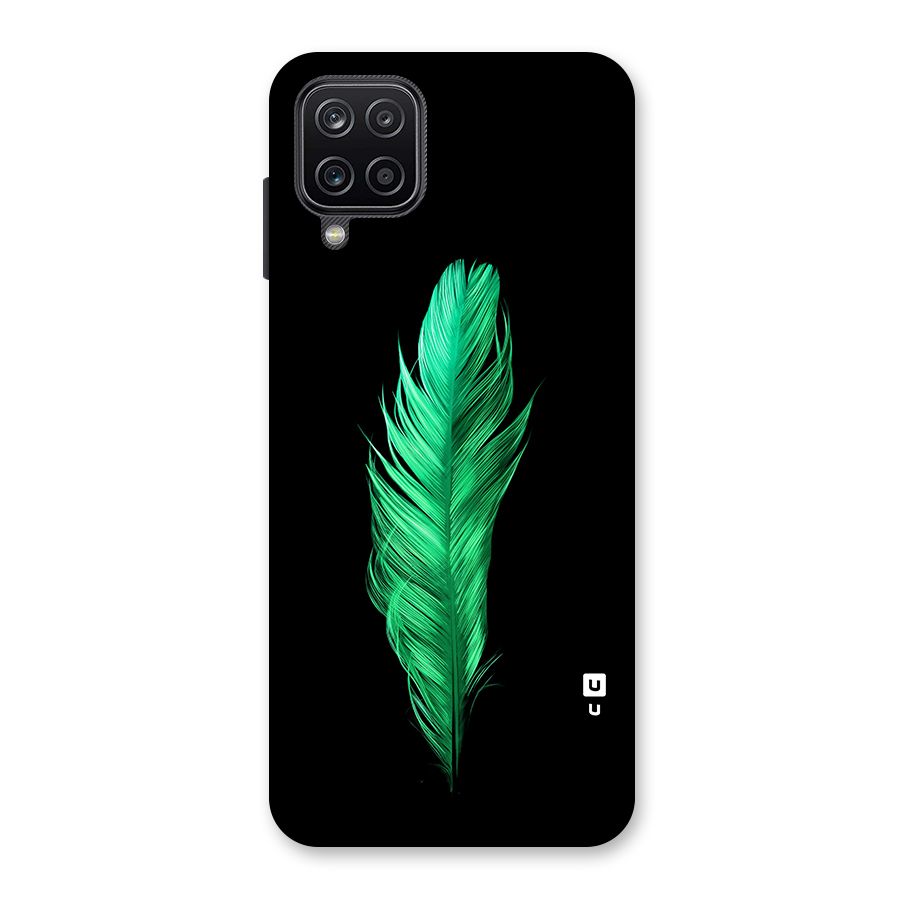 Beautiful Green Feather Back Case for Galaxy A12