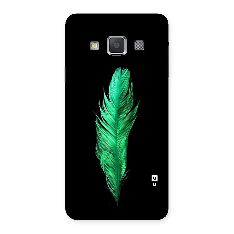 Beautiful Green Feather Back Case for Galaxy A3