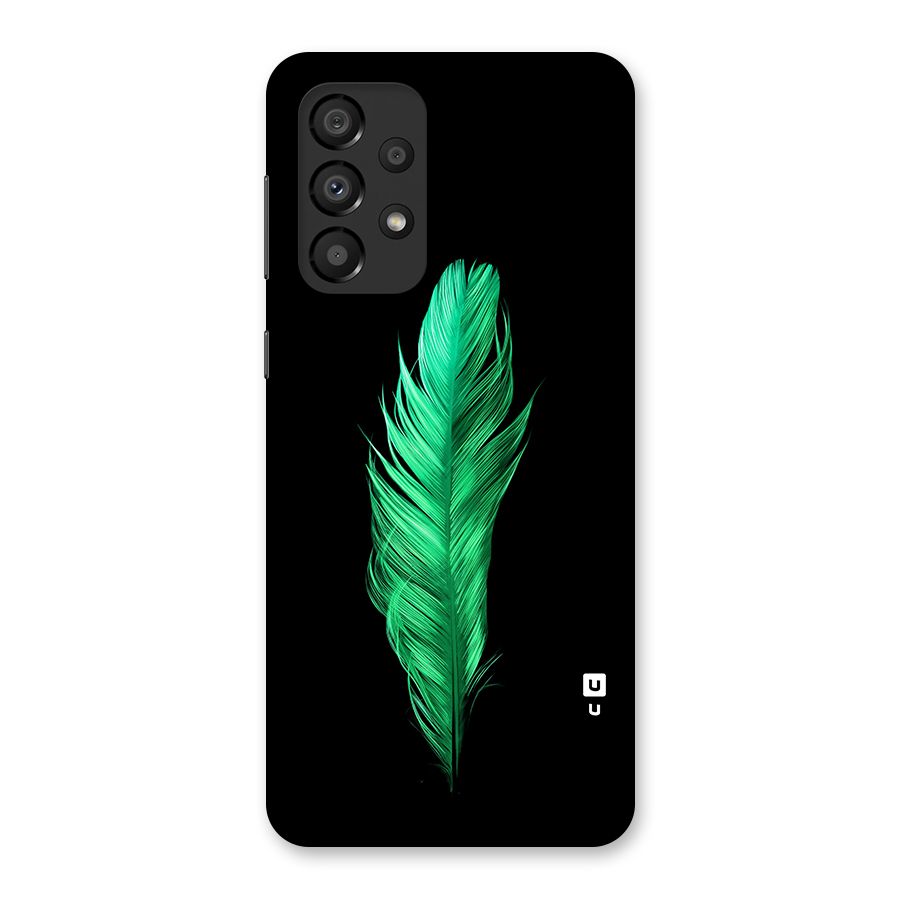 Beautiful Green Feather Back Case for Galaxy A33 5G