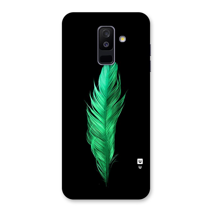 Beautiful Green Feather Back Case for Galaxy A6 Plus
