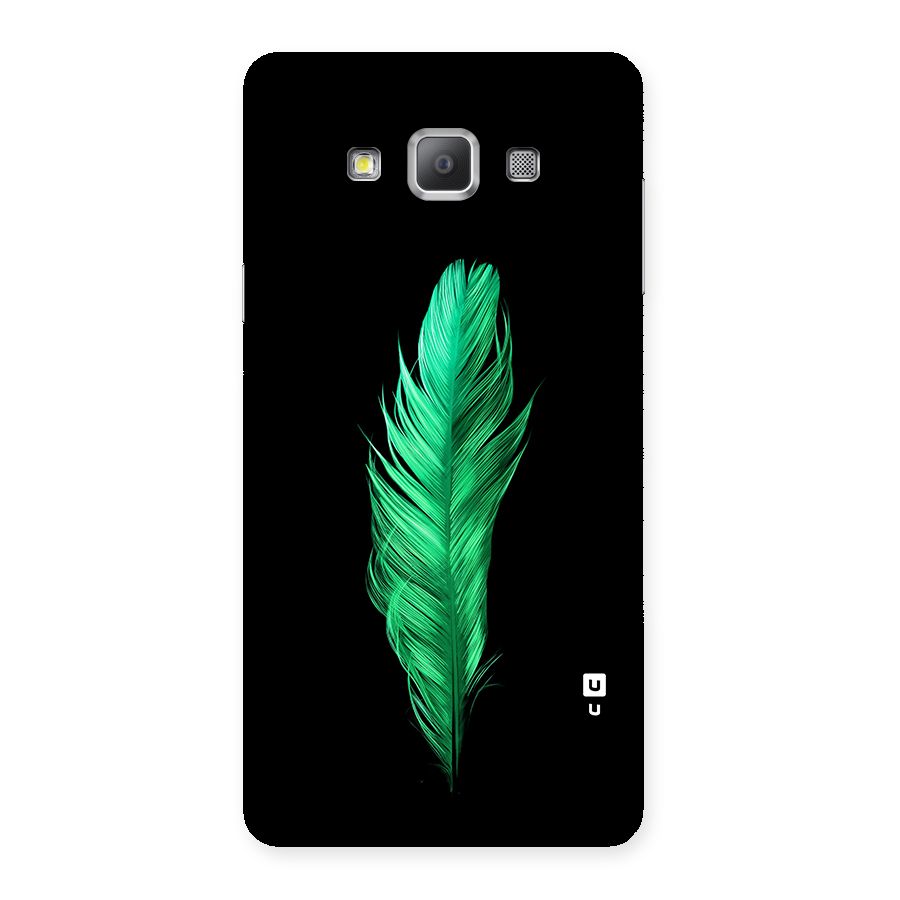 Beautiful Green Feather Back Case for Galaxy A7