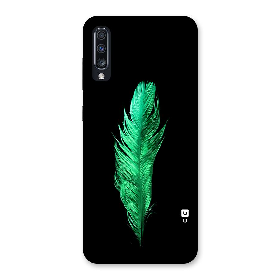 Beautiful Green Feather Back Case for Galaxy A70