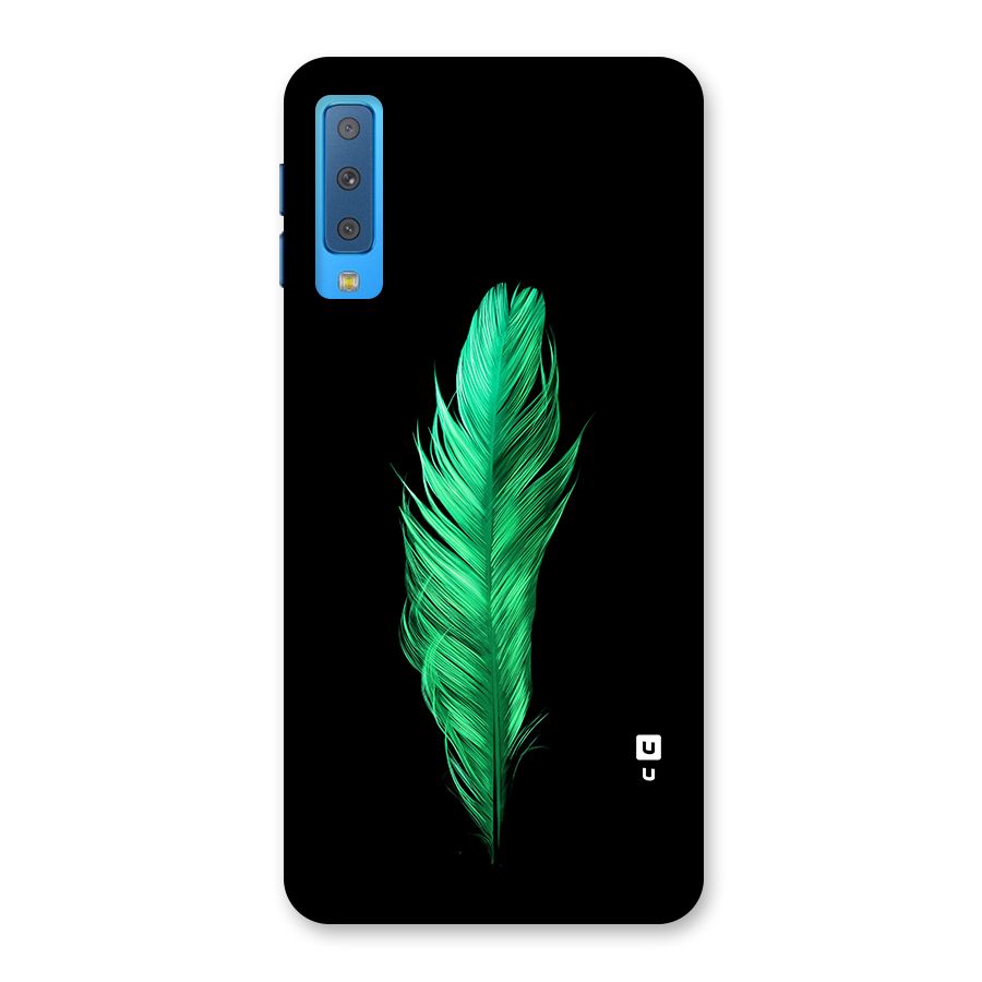 Beautiful Green Feather Back Case for Galaxy A7 (2018)